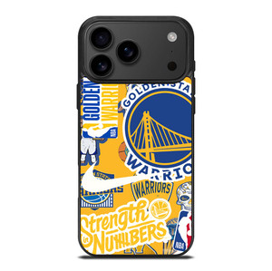 GOLDEN STATE WARRIORS NBA STICKER BOMB iPhone 17 Pro Max Case Cover