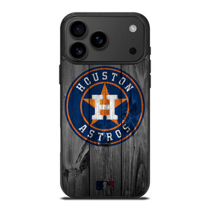 HOUSTON ASTROS BASEBALL MLB WOOD LOGO iPhone 17 Pro Max Case Cover