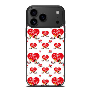 I LOVE LUCY CARTOON PATTERN iPhone 17 Pro Max Case Cover