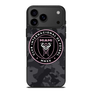 INTER MIAMI CF MLS BLACK CAMO iPhone 17 Pro Max Case Cover