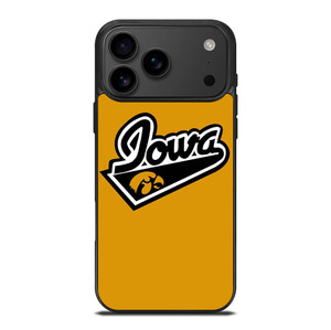 IOWA HAWKEYES UNIVERSITY BASKETBALL TEAM LOGO iPhone 17 Pro Max Case Cover
