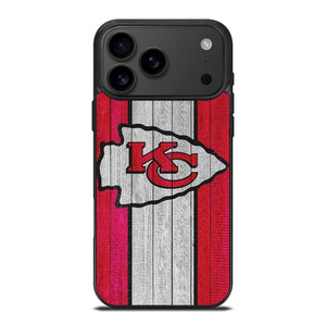 KANSAS CITY CHIEFS WOODEN LOGO iPhone 17 Pro Max Case Cover