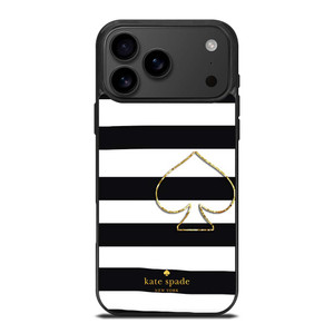 KATE SPADE NEW YORK BLACK STRIPES iPhone 17 Pro Max Case Cover