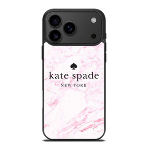 KATE SPADE NEW YORK LOGO PINK MARBLES iPhone 17 Pro Max Case Cover