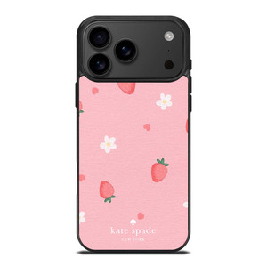 KATE SPADE NEW YORK LOGO STRAWBERRIES iPhone 17 Pro Max Case Cover