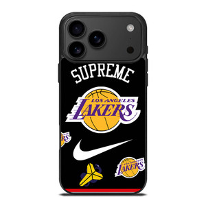 LA LAKERS NBA X SUPREME NIKE iPhone 17 Pro Max Case Cover