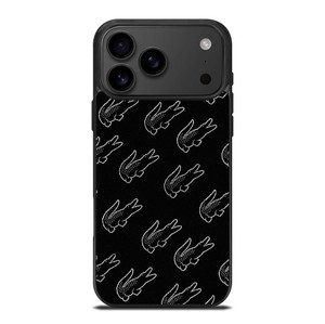 LACOSTE BLACK WHITE iPhone 17 Pro Max Case Cover