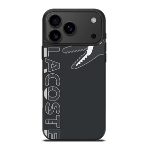 LACOSTE CROCODILE ALL BLACK iPhone 17 Pro Max Case Cover