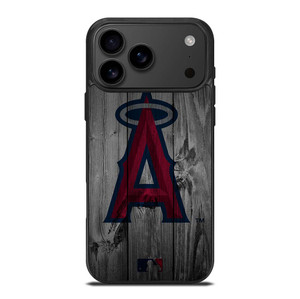 LOS ANGELES ANGELS BASEBALL MLB WOOD LOGO iPhone 17 Pro Max Case Cover