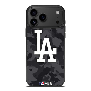 LOS ANGELES DODGERS BASEBALL BLACK CAMO iPhone 17 Pro Max Case Cover