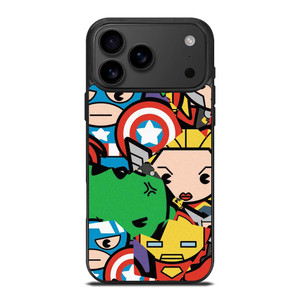 MARVEL COMIC CHARACTERS COLLAGE iPhone 17 Pro Max Case Cover