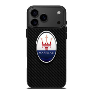 MASERATI LOGO CARBON FIBER iPhone 17 Pro Max Case Cover