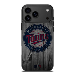 MINNESOTA TWINS BASEBALL MLB WOOD LOGO iPhone 17 Pro Max Case Cover