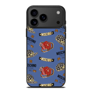 MOSCHINO BEAR COUTURE PATTERN iPhone 17 Pro Max Case Cover