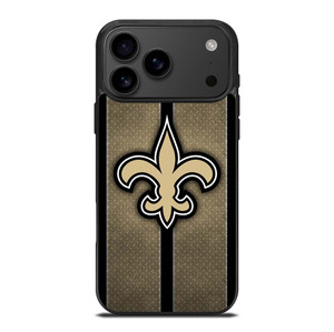 NEW ORLEANS SAINTS NFL METAL STRIPE iPhone 17 Pro Max Case Cover