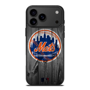 NEW YORK METS BASEBALL MLB WOOD LOGO iPhone 17 Pro Max Case Cover