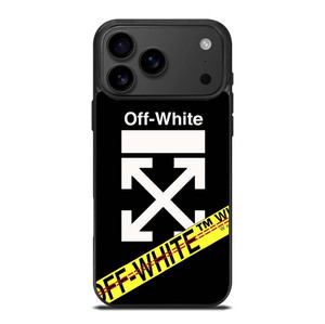 OFF WHITE YELLOW LABEL iPhone 17 Pro Max Case Cover