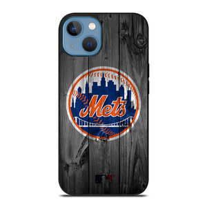NEW YORK METS BASEBALL MLB WOOD LOGO iPhone 13 Case Cover