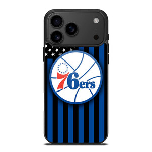 PHILADELPHIA 76ERS NBA USA FLAG iPhone 17 Pro Max Case Cover
