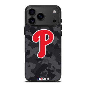 PHILADELPHIA PHILLIES BASEBALL BLACK CAMO iPhone 17 Pro Max Case Cover
