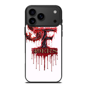 SAN FRANCISCO 49ERS FOOTBALL BLOODY LOGO iPhone 17 Pro Max Case Cover