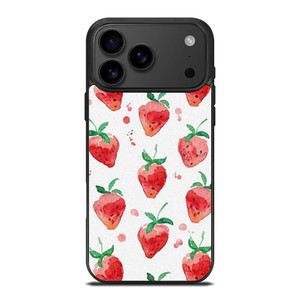STRAWBERRY BRUSHED PATTERN iPhone 17 Pro Max Case Cover