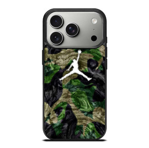 AIR JORDAN GREEN CAMO iPhone 17 Pro Case Cover