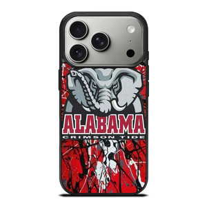 ALABAMA CRIMSON TIDE SPLASHED LOGO iPhone 17 Pro Case Cover