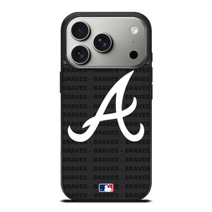 ATLANTA BRAVES BASEBALL BLACK iPhone 17 Pro Case Cover