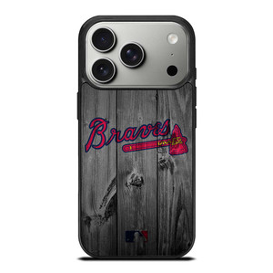 ATLANTA BRAVES BASEBALL MLB WOOD LOGO iPhone 17 Pro Case Cover