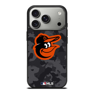 BALTIMORE ORIOLES BASEBALL BLACK CAMO iPhone 17 Pro Case Cover