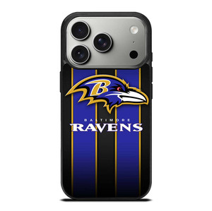 BALTIMORE RAVENS NFL STRIPE LOGO iPhone 17 Pro Case Cover