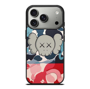 BAPE CAMO KAWS iPhone 17 Pro Case Cover