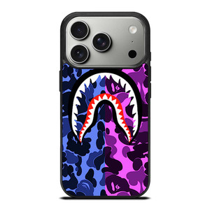 BAPE CAMO LOGO BLUE PURPLE iPhone 17 Pro Case Cover