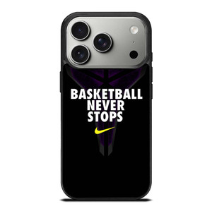 BASKETBALL NEVER STOPS BLACK MAMBA iPhone 17 Pro Case Cover