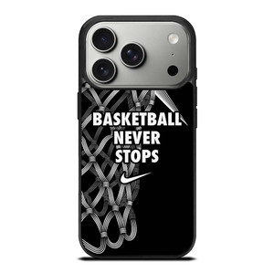 BASKETBALL NEVER STOPS LOGO iPhone 17 Pro Case Cover