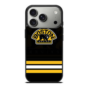 BOSTON BRUINS LOGO STRIPED iPhone 17 Pro Case Cover