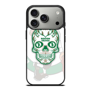 BOSTON CELTICS BASKET SKULL iPhone 17 Pro Case Cover