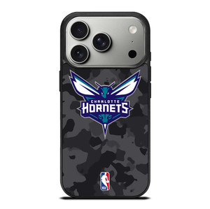 CHARLOTTE HORNETS BLACK CAMO iPhone 17 Pro Case Cover