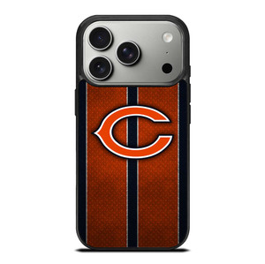 CHICAGO BEARS NFL METAL STRIPE iPhone 17 Pro Case Cover