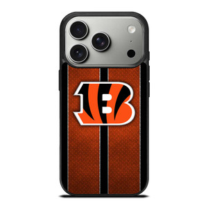 CINCINNATI BENGALS NFL METAL STRIPE iPhone 17 Pro Case Cover