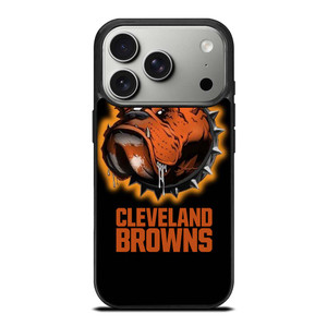 CLEVELAND BROWNS FOOTBALL LOGO DAWG POUND MASCOT iPhone 17 Pro Case Cover