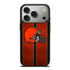 CLEVELAND BROWNS NFL METAL STRIPE iPhone 17 Pro Case Cover