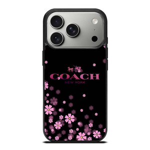 COACH FLOWERS PURPLE iPhone 17 Pro Case Cover