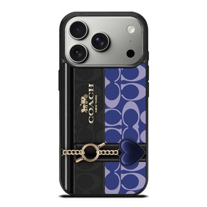 COACH NEW YORK LOGO BLUE BAG iPhone 17 Pro Case Cover