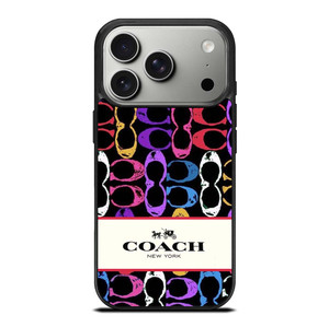 COACH NEW YORK PATTERN COLOR iPhone 17 Pro Case Cover