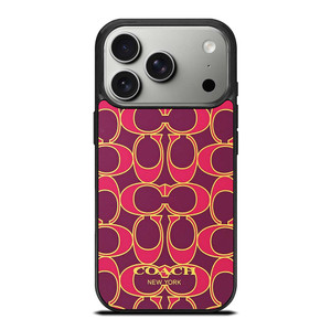 COACH NEW YORK PINK GOLD iPhone 17 Pro Case Cover