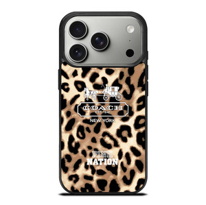 COACH NEW YORK PINK NATION LEPOARD iPhone 17 Pro Case Cover