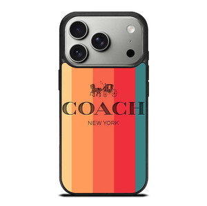 COACH NEW YORK STRIPES 2 iPhone 17 Pro Case Cover
