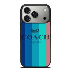 COACH NEW YORK STRIPES iPhone 17 Pro Case Cover